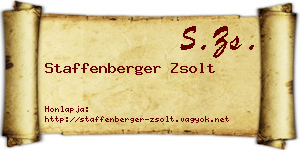 Staffenberger Zsolt névjegykártya