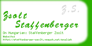 zsolt staffenberger business card